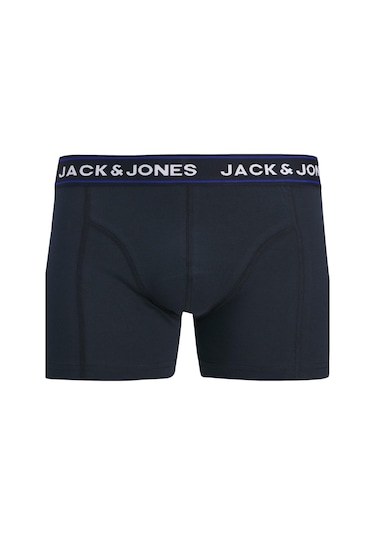 Jack & Jones Erkek Jacdanny Solıd Trunks 3 Pack Pamuklu Boxer Açık Mavi