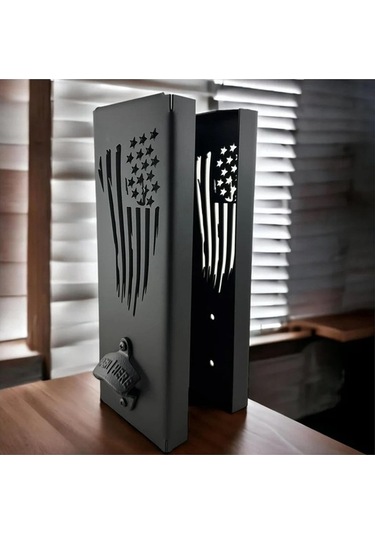 Moly Şişe Aç.lı Kutu Soğutucu Tutucu, 40x9x9cm Siyah, Bira Sevenler İçin Siyah