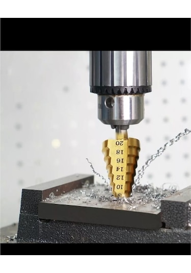 Kademeli Matkap Ucu 4-12mm Bits Saplı Hss -Kozalak Uç