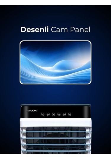 Woox 100 Lt Su Kapasiteli, 420 Watt, Otomatik Salınım, Dijital Touch Panel Portatif Hava Soğutucu
