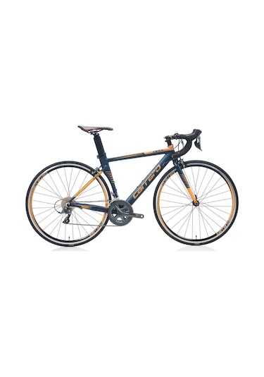 Carraro Race 022 Aero 520h 28 Jant 16 Vites V Fren Yarış Bisikleti Mat Lacivert-açık Kahverengi-turuncu Lacivert