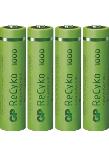 Gp Recyko GP100AAAHCE-2EB4 950 mAh AAA 4'lü Şarjlı İnce Kalem Pil