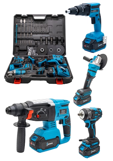 Börth BRTH0008 Hilti + Taşlama + Somun Sıkma + Vidalama Akülü 4'lü Set