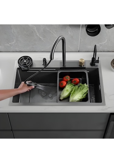 Akhouse Çok Fonksiyonlu Teknolojik Akıllı Evye Seti