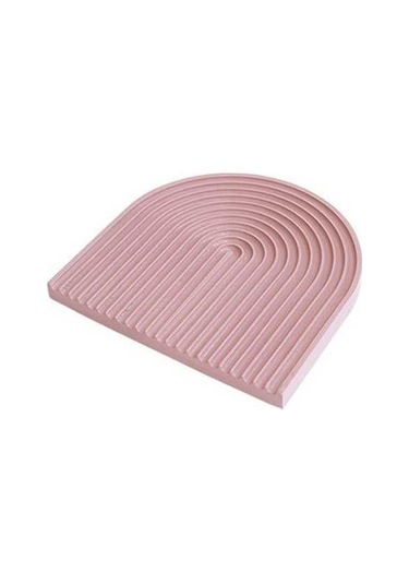 Dancemonkey Su Dalgası Kesme Tahtası Pembe M Taşıyıcı Sunum Atıştırmalık Tabağı Pembe