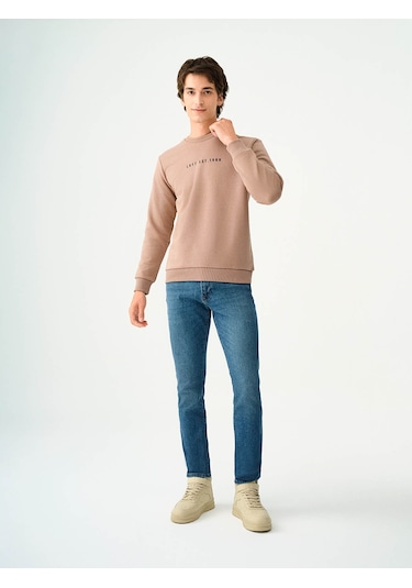 Loft Erkek Sweatshirt Açık Kahverengi Lf2037100 25kp69000085 P69179 Açık Kahverengi