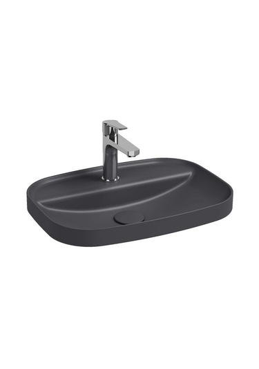 Isvea Infinity Inset Batarya Delikli Lavabo 55CM Antrasit