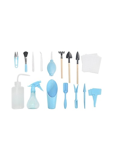 16 Parça Suculant Nakil Ekipman Seti Çiçek Bahçeciliği Mini Bahçe Malzemeleri Etli Saksı Bitkileri Pembe