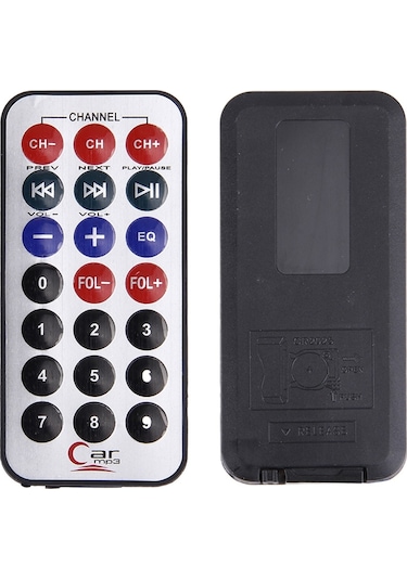 Uzaktan Kumandalı Fm Verici İle Araba Mp3 Müzik Çalar, Destek Tf / Sd Kart / Usb Flash Disk Kırmızı