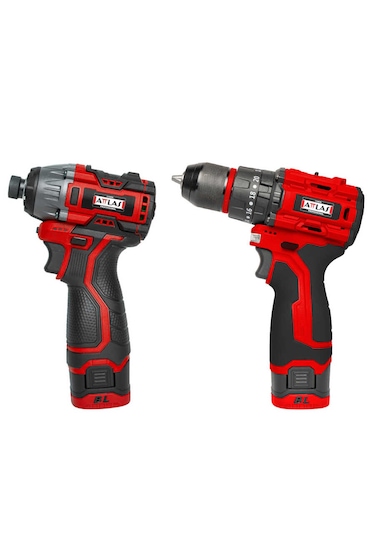 Attlas 16Li ATBL 16 ID-202C Kömürsüz Darbeli Vidalama + ATBL 16 PD-202C 16v Kömürsüz Darbeli Matkap 2x2.0AH Çift Akülü Set - A0104097
