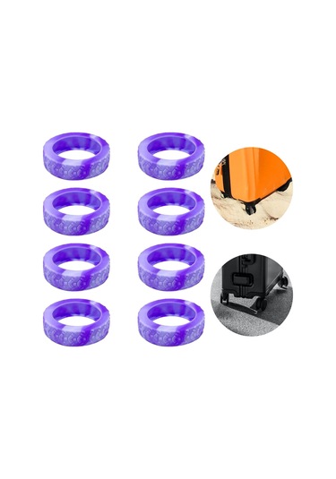 Homyl 8 Parça Silikon Bavul Jant Kapakları Aksesuarı Stil-c Stil C Çok Renkli