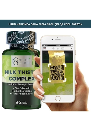 Natures Supreme Milk Thistle Complex 60 Kapsül Aromasiz