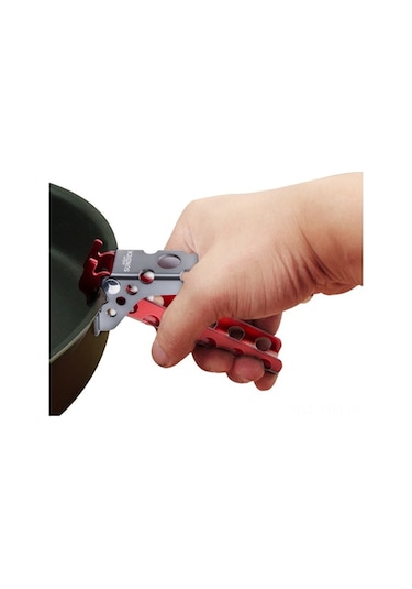 Dancemonkey Kampçılar İçin Pratik & Hafif Tencere Tut. - Paslanmaz Alüminyum Siyah Siyah