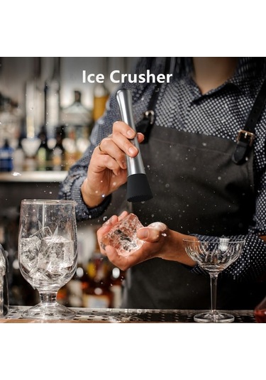 Fastbuy Profesyonel 7 Parça Bar Ekipmanı - Paslanmaz Çelik Shaker, Ölçek, Buz Kırıcı 750ml