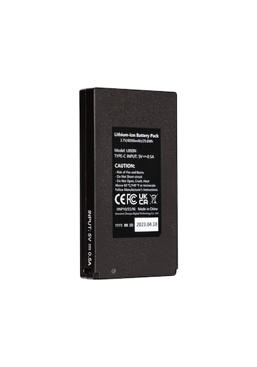 Gardepro 8000mah Şarj Edilebilir Lityum Pil Paketi Siyah