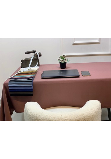 Nivemeshome Keten Trend Masa Örtüsü Gül Kurusu Apm Çok Renkli