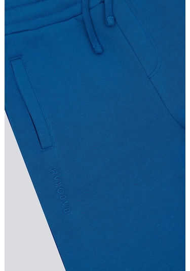 (KIDS BOY) NAKIŞLI JOGGER SAKS MAVİ Saks Mavi