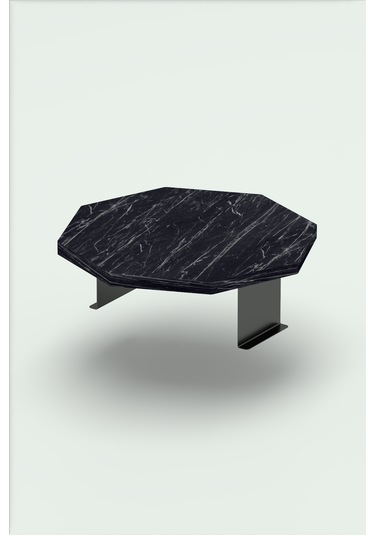 İkili Yan Sehpa Ayarlanabilir Tepsi Sekizgen Bendir