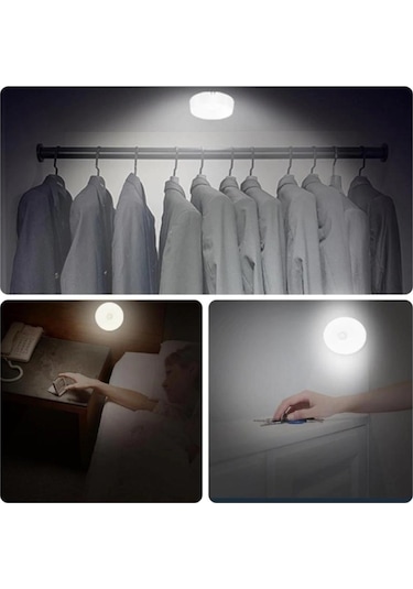 SGE Teknoloji Hareket Sensörlü USB Şarjlı LED Işık Lamba