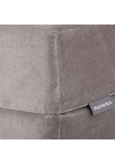 Homedius Valeria Çift Kişilik Katlanır Yatak Olabilen Koltuk Gri - 125x200 Cm Gri