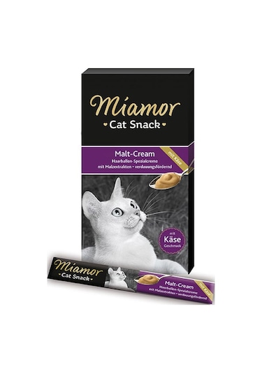 Miamor Cat Snack Malt Cream Peynirli Kedi Ödülü 6 x 15 G