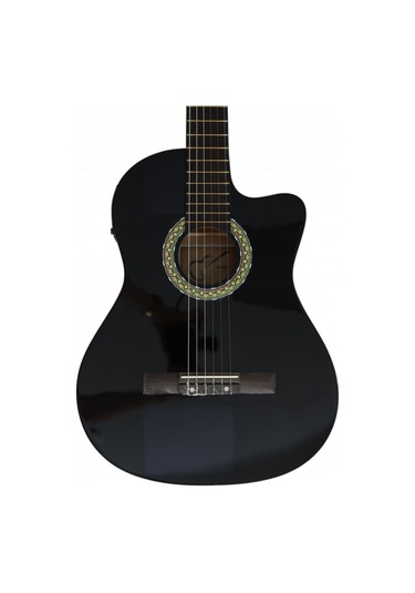 Almira Mg917ce-bk Elektro Klasik Gitar - Siyah Orta Seviye - Cut
