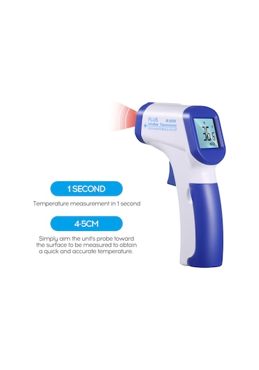 Maiyame Ev İçin Alman Sensörlü Inframerahat Termometre - Kulak/alın Sıcaklığı, 1 Saniye Ölçüm, 0.2 C Hassasiyet, Pil Yok, Rastgele Desen