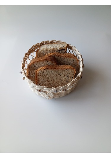 Bambu El Yapımı Çok Amaçlı Sepet Deniz Kabukları Arajmanlı 18 Cm Bej