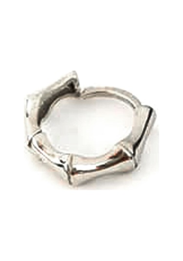 İtalyan Tasarımı 925 Ayar Gümüş Erkek Tek Halka Küpe 1Cm