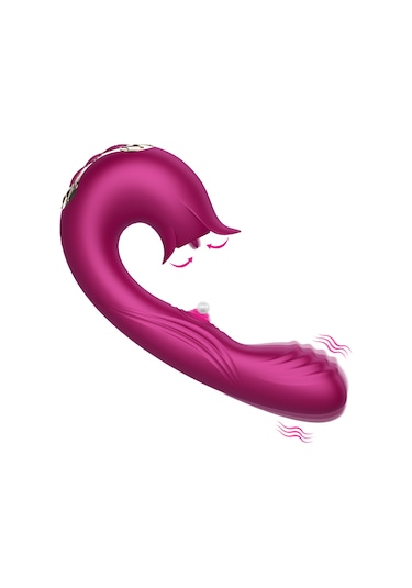 Ruicoo Kadınlar İçin 7 Dilli Titreşimli Masaj Aleti, 10 Vuruşlu Ve Ipx7 Su Geçirmez, G-noktası Uyarıcı, 300mah Şarjlı Çok Renkli