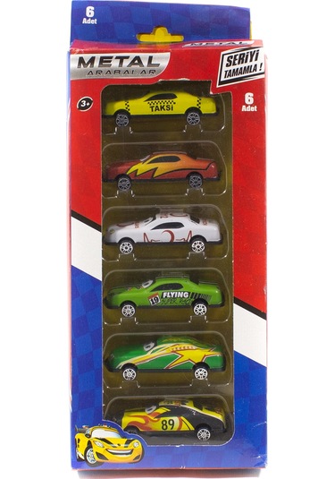 1:55 Ölçek Metal Model Arabalar Altılı Set 8 Cm