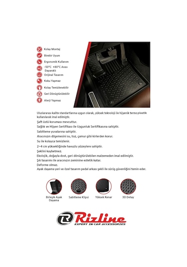 Toyota C-hr 2025 Model 3d Havuzlu Paspas Ve Bagaj Havuzu Set