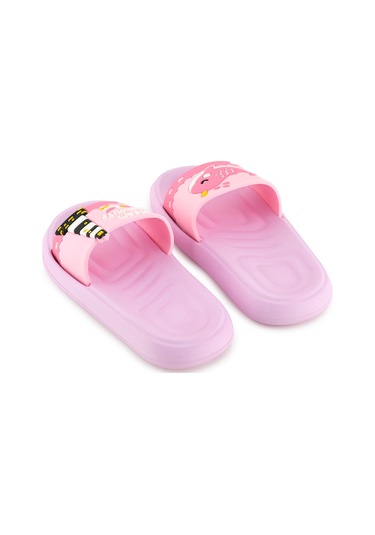 Gezer Yazlık Kız Çocuk Eva Banyo Havuz Plaj Terlik PEMBE