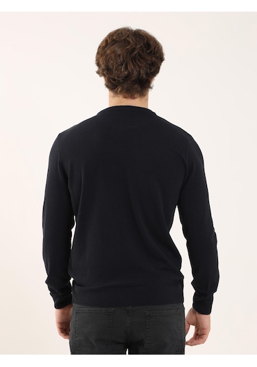 Dufy Lacivert Erkek Slim Fit O Yaka Triko - 97514 Lacivert