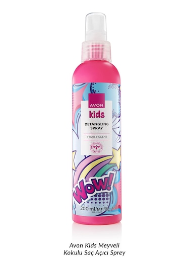 Avon Kids Wow Çocuklar İçin Meyve Kokulu Saç Açıcı Sprey 3 x 200 ML
