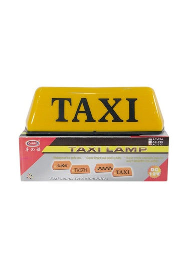 Cbtx Carfu Ac-777a 12v Evrensel Manyetik Taksi Tavan Işığı Pp Taksi Led Lamba - Beyaz