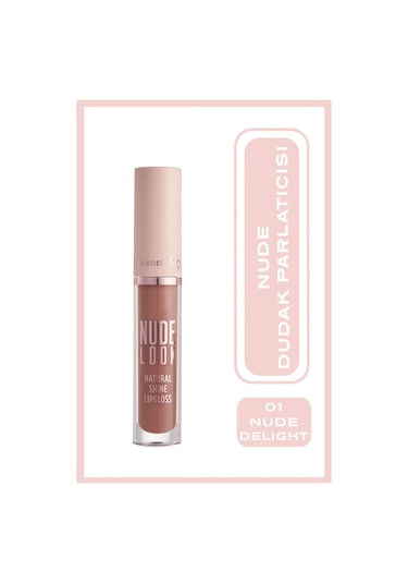 Golden Rose Nude Look Natural Shine Dudak Parlatıcı 01 Nude Delight