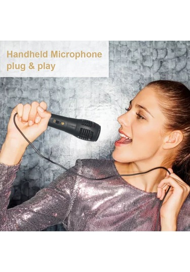 Yifomall Profesyonel Dinamik Mikrofon - Açma/kapama Düğmeli, 6.5mm-3.5mm Adaptörlü, Yüksek Ses Kalitesi