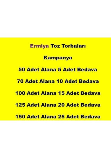 Profilo PSU7HIJ Elektrikli Süpürge 20 Ad Bez Kumaş Toz Torbası