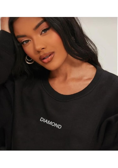 Unisex 2ip Şardonlu He Love Baskılı Kahverengi Oversize Sweatshirt Kahverengicore12