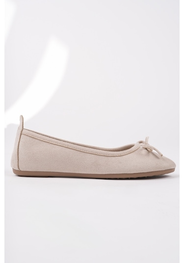 Muggo Miu Fiyonklu Kadın Deri Günlük Babet Kahverengi