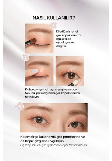 Kalıcı, Topaklanma Yapmayan, Simli Tekli Far Mıssha Modern Shadow Glitter 307 Telepathy