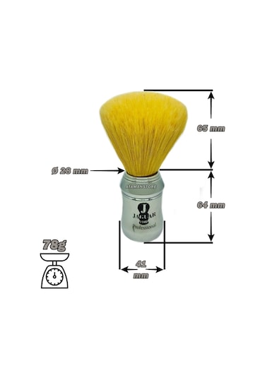 Jaguar 1949 Krom Saplı Profesyonel Tıraş Fırçası