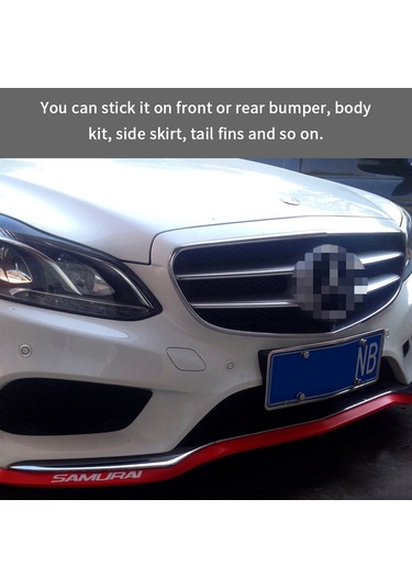 Geeroyoo 2.5m Evrensel Araç Bumper Koruyucu - Tpvc Malzeme, Kolay Kurulum, Ön/arka Bumper Ve Yan Etekler İçin