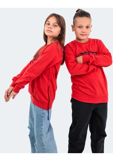 Slazenger DUNA IN Çocuk  Kırmızı Sweatshirt