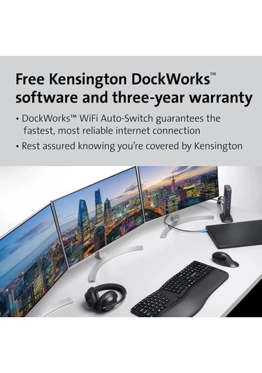 Kensington Üçlü Ekran Usb-c Bağlantı İstasyonu K37060na Usb-c Triple Display 100w