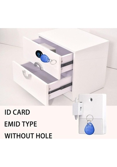 Jokmae Siyah Gizli Sensörlü Dijital Kilit - Emıd Kartlı, Pilli Dolap Güvenliği