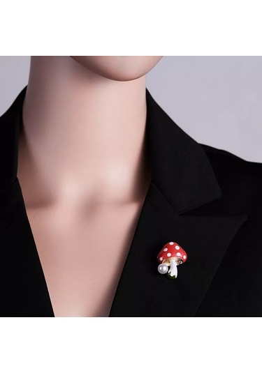 Villovatik Amanita Broş 176966042 Kırmızı