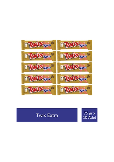 Twix Extra 75 Gr X 10 Adet