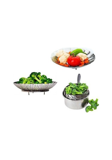 Paslanmaz Çelik Sebze Haşlama Sepeti